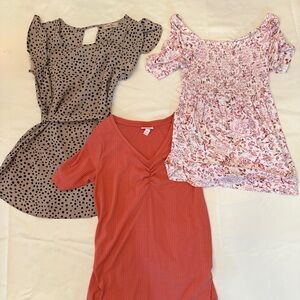 Isabel Maternity by Ingrid & Isabel Blouses - Black, Pink, Orange